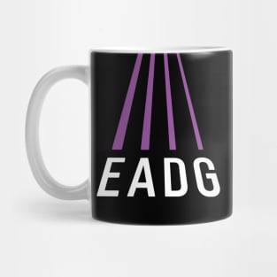 Bass Player Gift - EADG 4 String Bass Guitar Perspective Mug